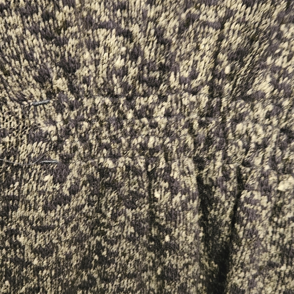 #032 LL BEAN- Easy Knit Open Front Bright Navy Blue/White Cardigan-sz. XL - Picture 7 of 7